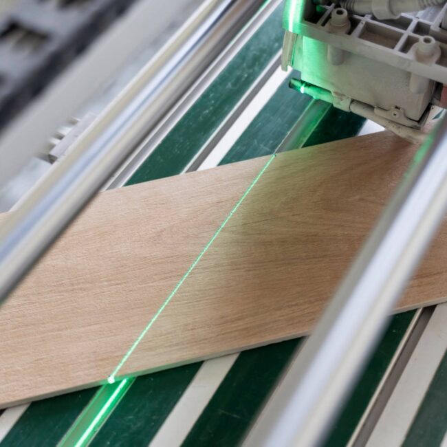 Precision machining of a decorative panel