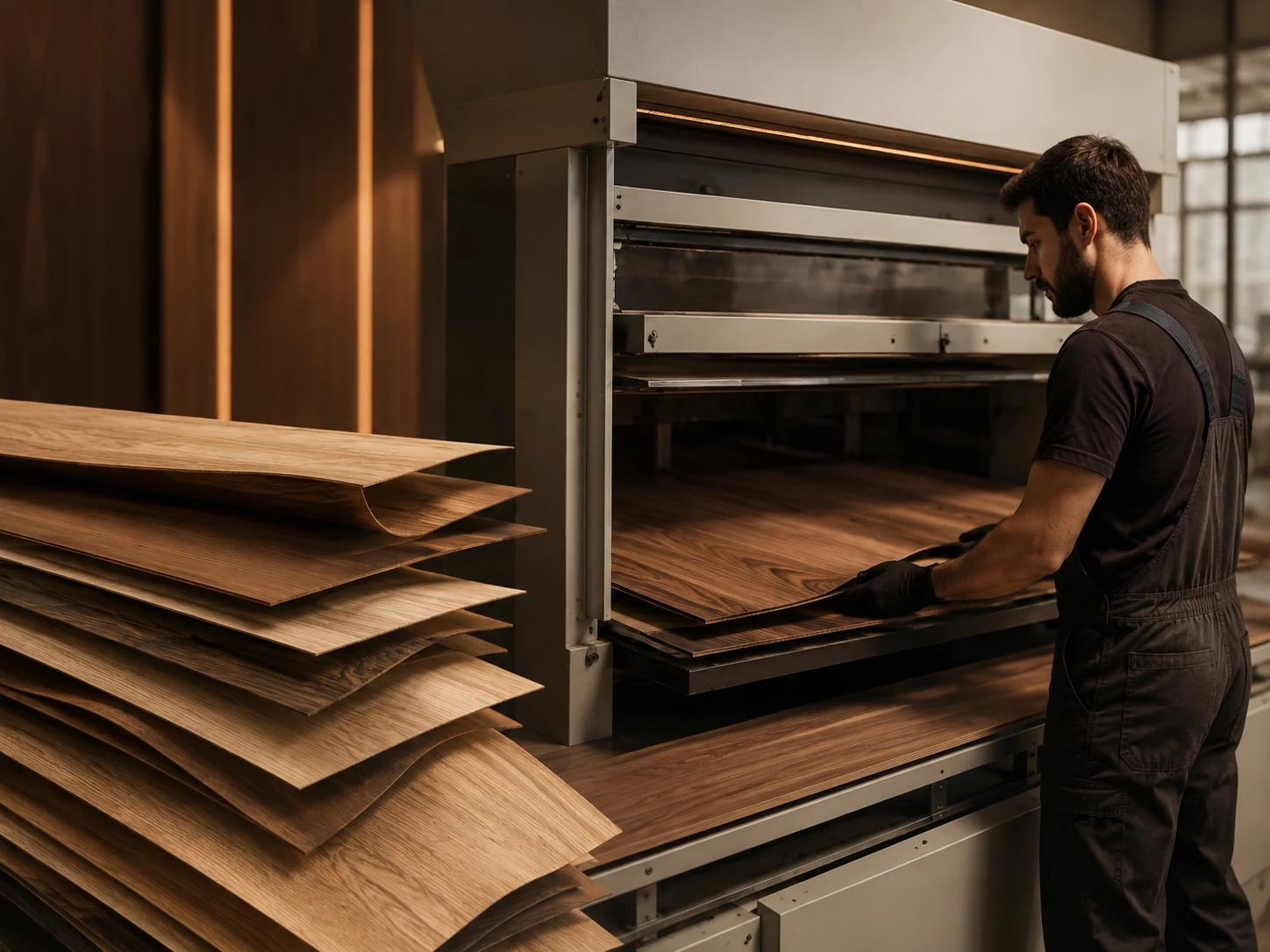 Veneer pressing service