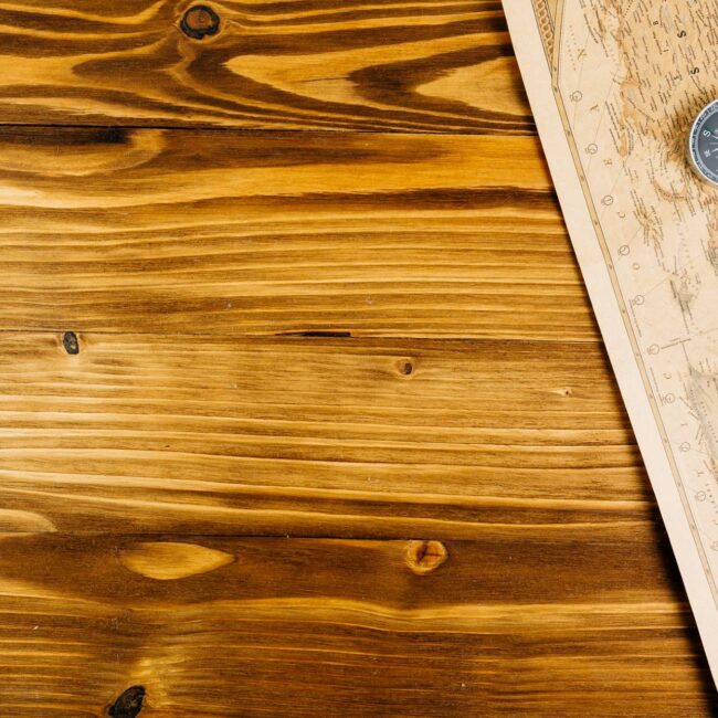 Selected solid hardwood surface
